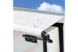 XENJUM RV Slide Out Awning Fabric Replacement - Universal and Weather Resistant Slide Topper Canopy for 5th Wheel RVs, Motorhomes, and Trailers (200'' Fabric Only, White)