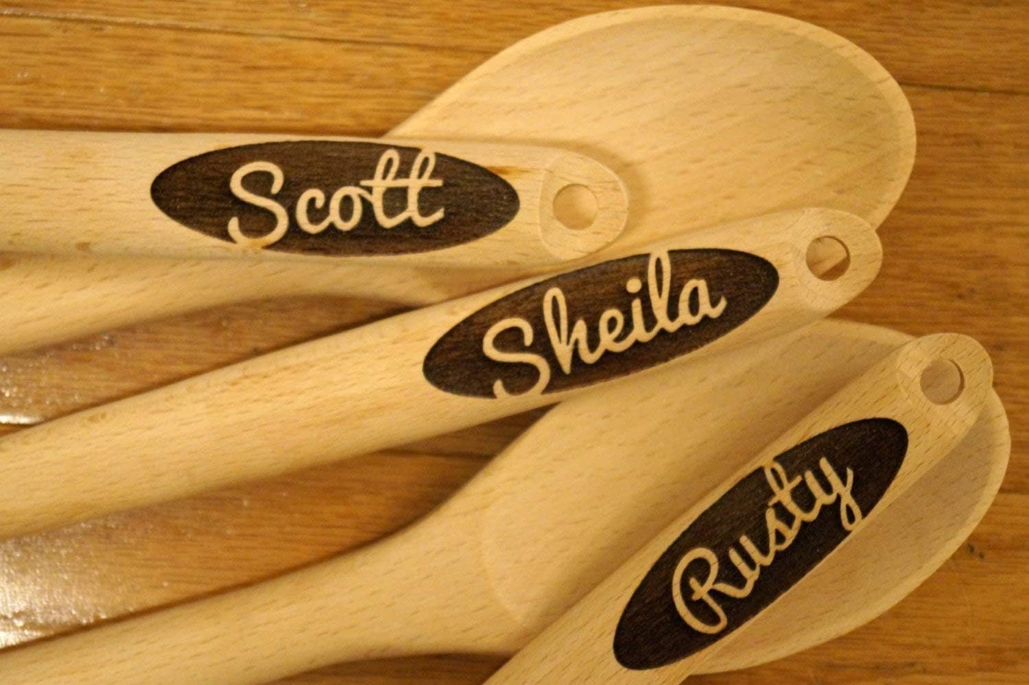 Spoon, Engraved Spoon, Kitchen Gifts, Baking Gifts, Gift for Him, Wooden Spoon, Wooden Utensils, Personalized Spoon, Gift for Mom, Small Christmas Gift, Unique Gift, Personalized Christmas Gift