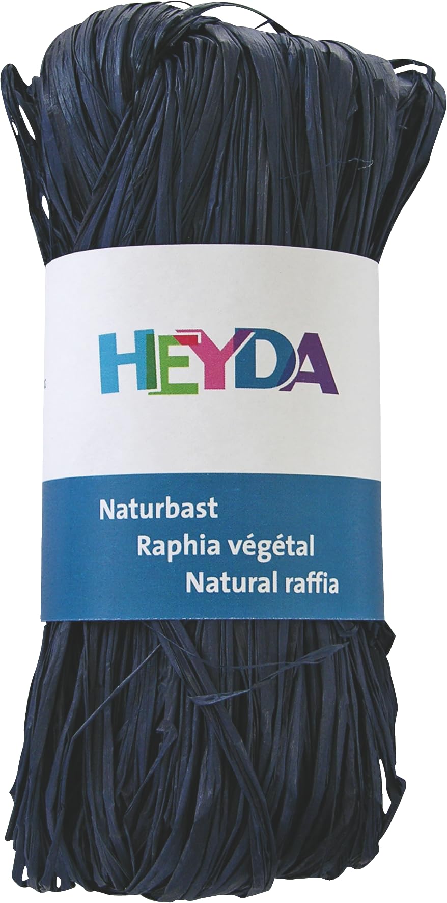 Heyda 204887793 Natural Raffia, Navy Blue