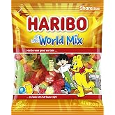 Haribo World Mix I Fruit and Cola flavored Gummy Candy Mix I 180g 6.3 ounce