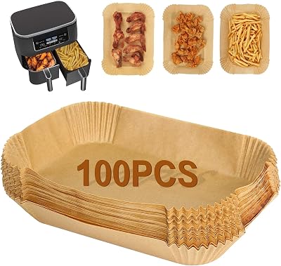 YQL Air Fryer Liners 100PCS for Ninja Instant Vortex Dual Air Fryers