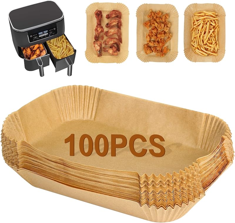 YQL Air Fryer Liners 100PCS for Ninja Instant Vortex Dual Air Fryers