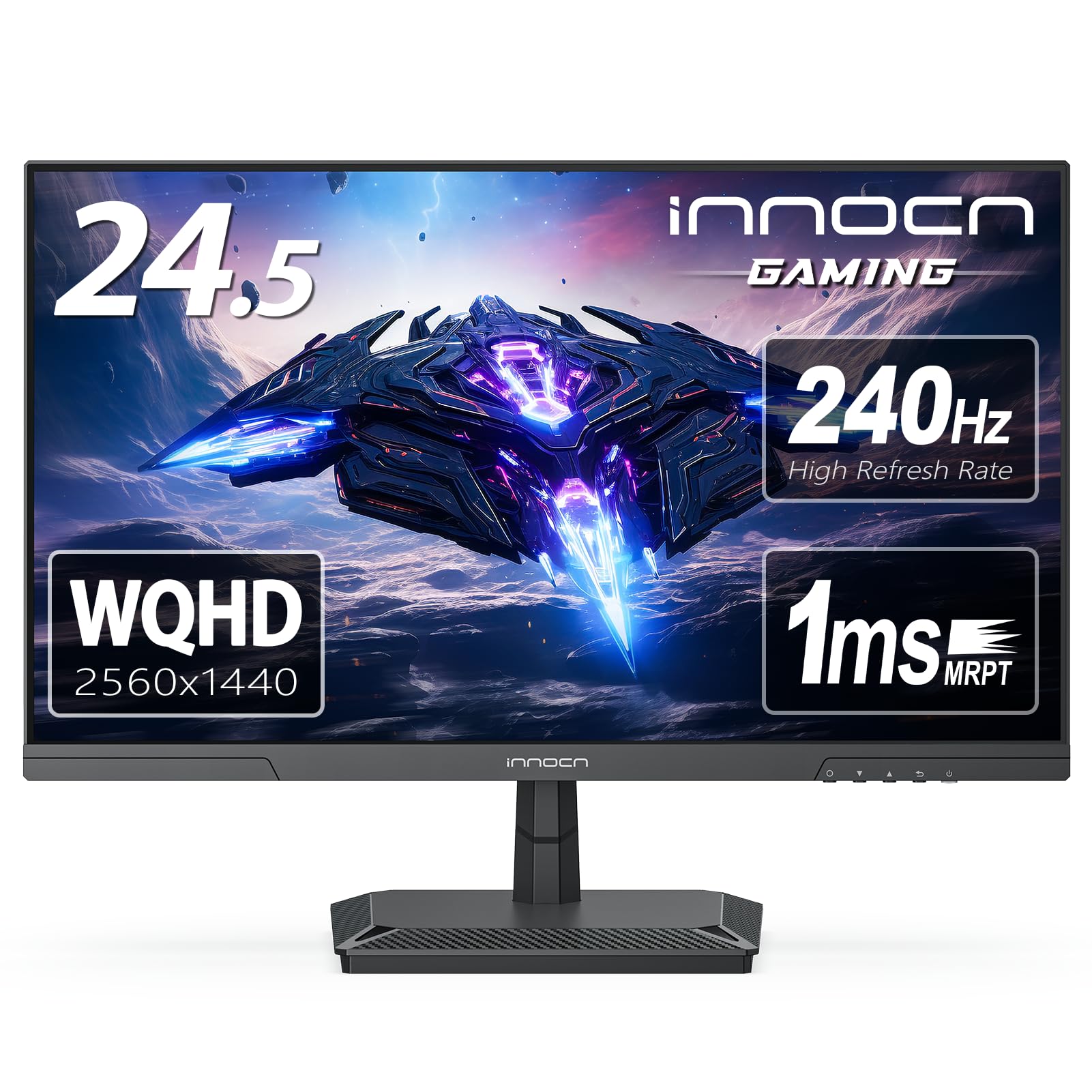 INNOCN 24.5" Gaming Monitor 1440p 240Hz QHD 2K PC