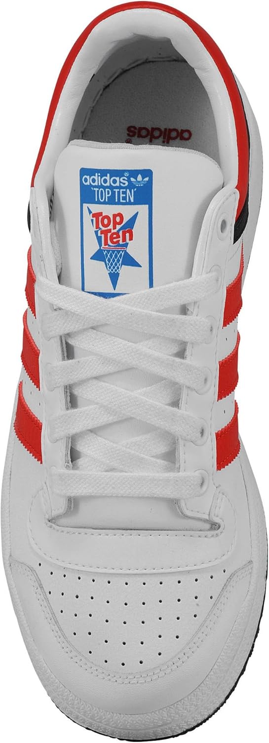 Amazon アディダスオリジナル Adidas Originals 05 5 Whiteblackscarlet オリジナル Top 服 アパレル ウェア Ten トップテン 靴 シューズ Low ローカット 男児 キッズ 小中学生用 White ホワイト Black 並行輸入品 Adidas アディダス スポーツ