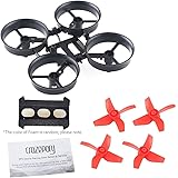 Crazepony 4pcs Propellers Red and Tiny Whoop Eachine E010 RC Quadcopter Frame