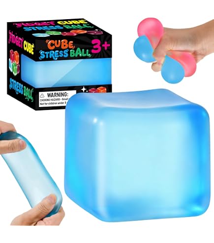 Simba 105953998 - Cubo Gootastic Ice Cute Knautsch per Bambini e Adulti (5 x 5 cm) – Palla Antistress a Forma di cubo, Giocattolo Antistress a Partire dai 3 Anni, Scelta Casuale