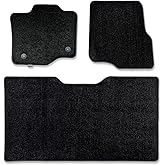 CarsCover Custom Fit 2015-2019 Ford F150 F250 F350 SuperCrew Cab Front and Rear Row Carpet Car Truck Floor Mats Heavy Cushion Ultramax Asphalt Black