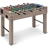 �鶹�� Basics 48-Inch Foosball Table Soccer Game Room Size, incl 4 Balls and 2 cupholders, Oak