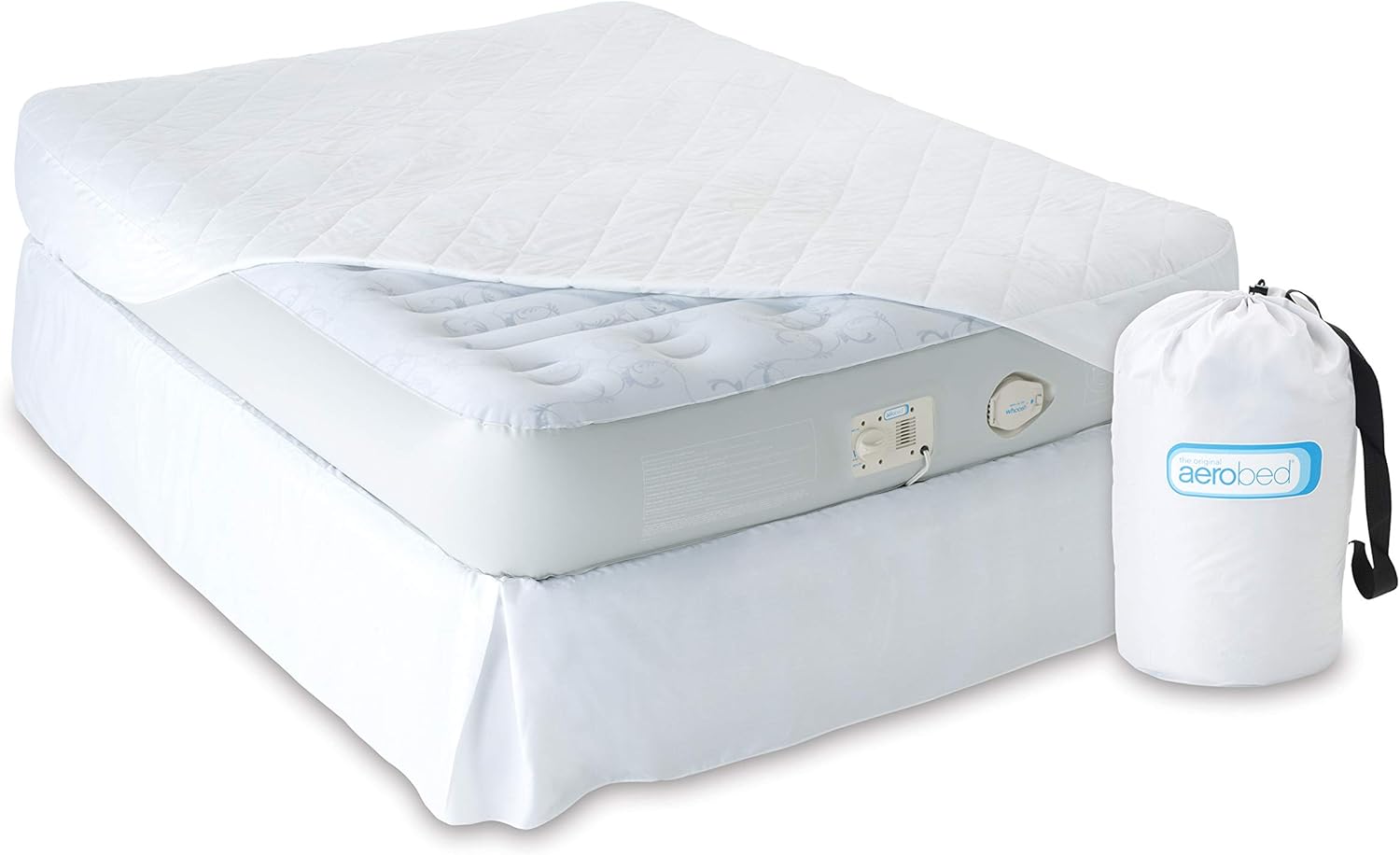 Aerobed Airbed Deluxe, Indoor Air Bed with BuiltIn Electric Pump, Blow