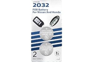 WANPRECL CR2032 Smart Remote Key FOB Battery OEM Replacement For Honda 2013-2022+ Nissan 2007-2022+ Accord Civic Odyssey CR-V HR-V Fit Altima Armada Kicks Maxima Murano Pathfinder Rogue Titan Compatible 2 Pack