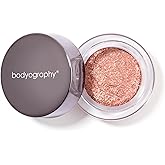 Bodyography Glitter Pigment Eye Shadow | Long Wear Shimmer Eyeshadow | Vegan, Talc & Paraben Free | Cream Powder Formula | Stellar (Rose Copper Gold) 1.5 g