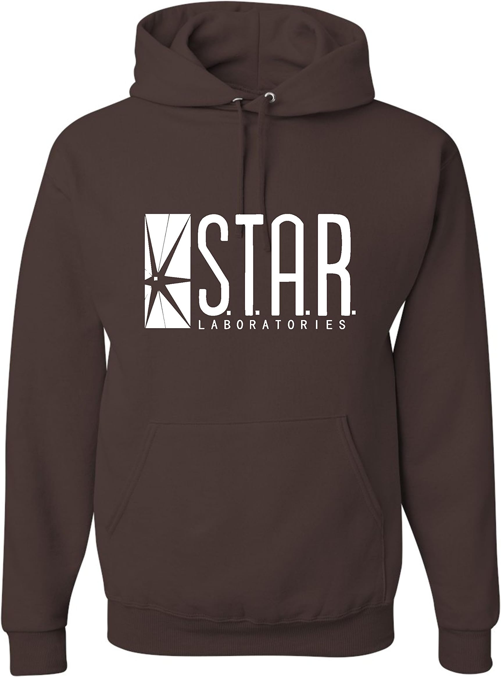 XX-Large Chocolate Adult Star Labs Sweatshirt Hoodie