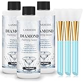 LANBEIDE Updated Diamond Painting Sealer 200ML with Silicone Brush 3 Packs, 5D Diamond Painting Glue Sealer for Dimaond Paint