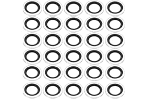 PATIKIL G1/4" Self-Centered Bonded Sealing Gasket, 30Pcs NBR Metal Bonded Sealing Washers Automotive Washers for Mechanical, 