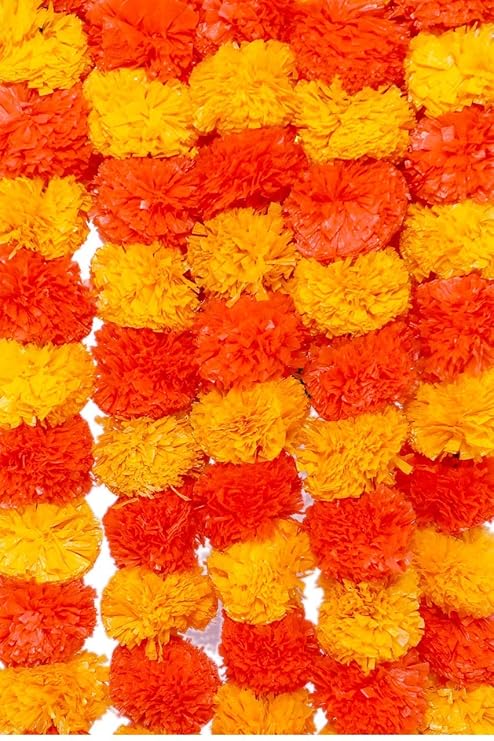 Buy Byindotm Artificial Marigold Garland Flowers For Ganesh