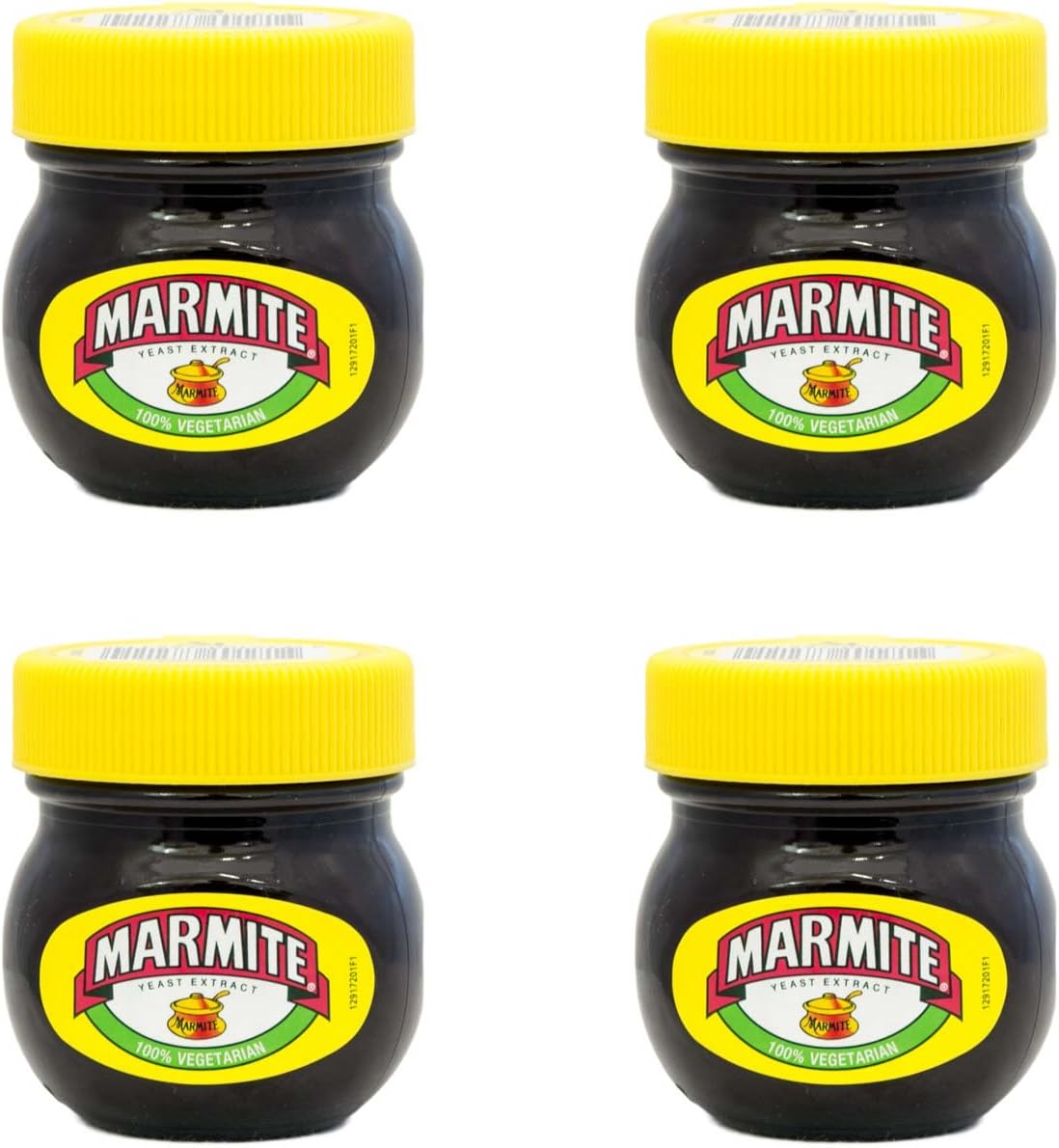 Marmite 70g | Pack of 4 | 100% Vegetarian | Certified Kosher | Halal Food Authority Approved