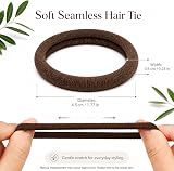 Admygo Elastic Hair Bands 50 Pcs Dark Brown No Damage Bobbles view 2