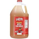 Lucy's Family Owned - USDA Organic NonGMO Raw Apple Cider Vinegar, Unfiltered, Unpasteurized, With the Mother, (Gallon)
