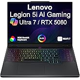 Lenovo Legion 5i AI Gaming Laptop 15.1" 165Hz OLED 2.5K WQXGA Display (Intel Core Ultra 7 255HX, 16GB DDR5, 1TB PCIe SSD, GeForce RTX 5060 572 AI TOPS, 24-Zone RGB KB, Thunderbolt 4, Win 11 Home)