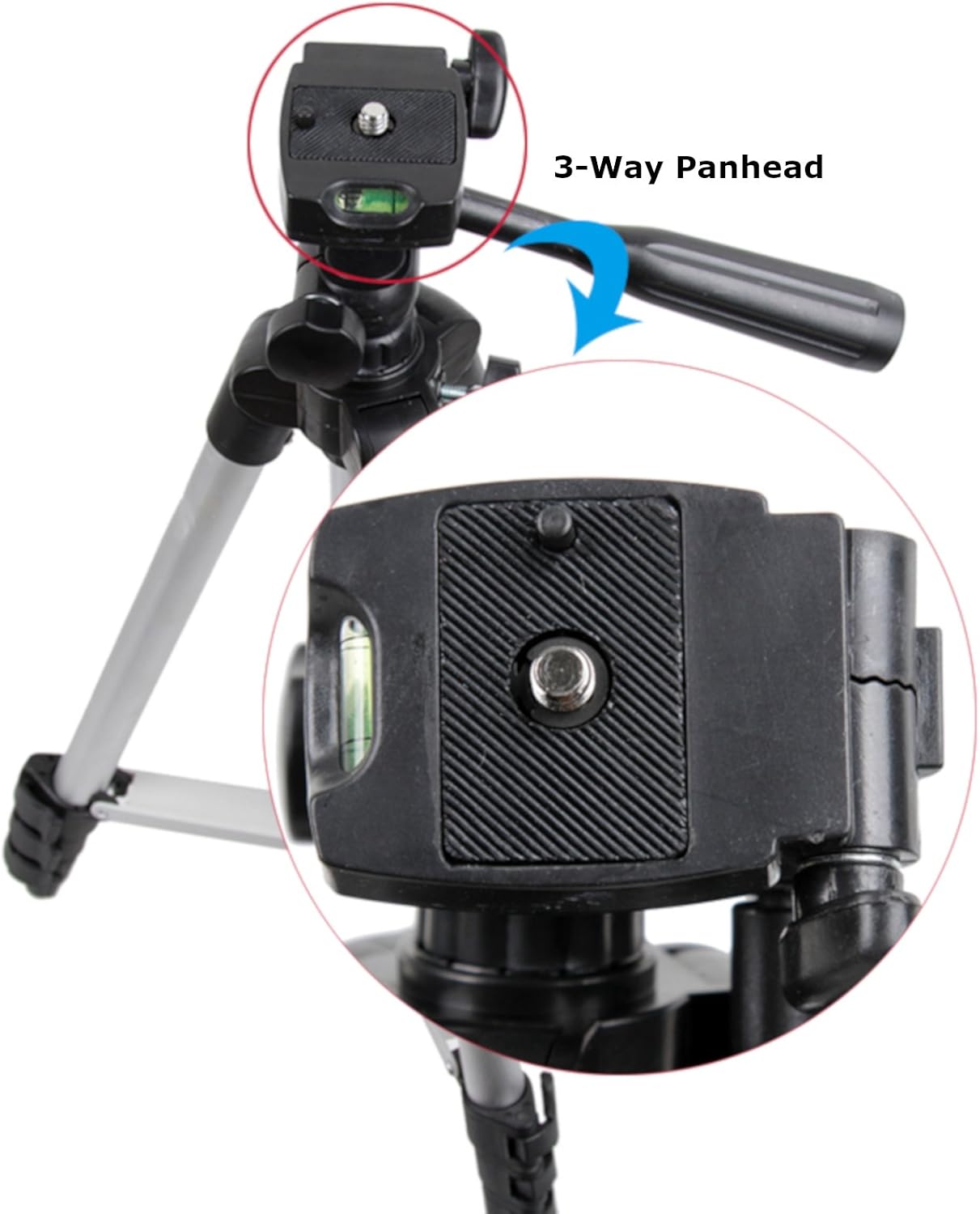 Nest WT 3110A Aluminium Lightweight Tripod, black - Image 3