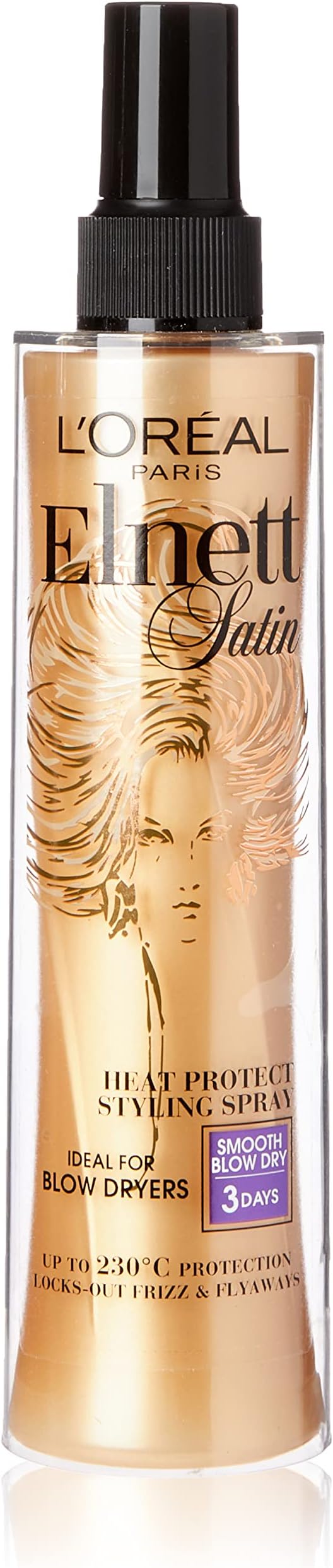 L'Oreal Paris Elnett Heat Protect Styling Hairspray 170ml Hair Protection