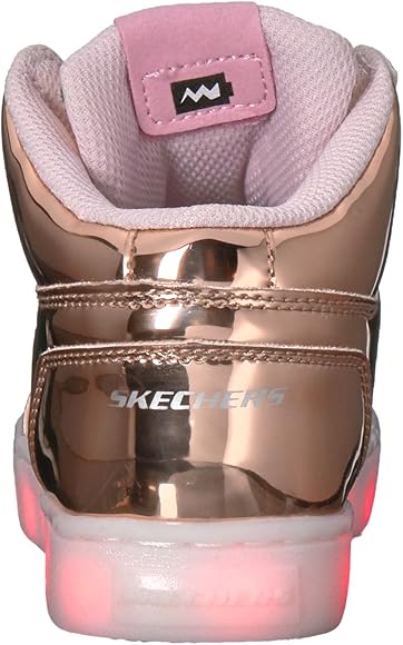 rose gold light up sketchers