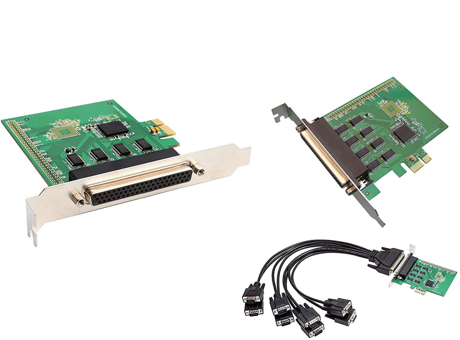 KALEA-INFORMATIQUE 8-port PCIe RS232 UART COM controller card with EXAR XR17V358 chipset