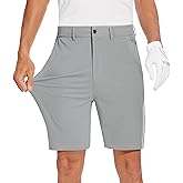 JWM Mens 7"/9" Stretch Golf Shorts - Lightweight Hybrid Casual Dress Work Flat Front Shorts with 5 Pockets Quick Dry UPF50