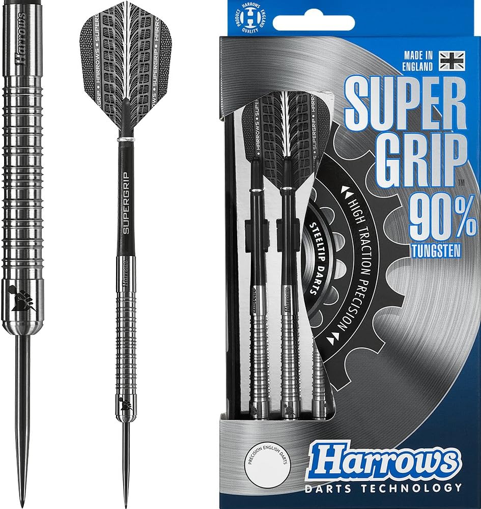 Harrows Sabre Jeu de fléchettes 90 % tungstène avec pointe en acier – Précision professionnelle 21 g à