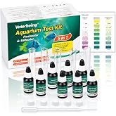 Vaterbeing 5 in 1 Aquarium Water Master Test Kit, Fish Tank Testing Kit | Aquarium Water Test Kit for pH Nitrite Ammonia &amp; Nitrate Phosphate, Aquarium Water Test Kit for Fresh &amp; Salt Water