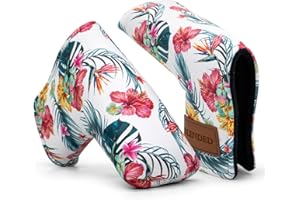 BAIRBRE Golf Club Covers Driver Covers Fairway Wood Headcover Hybrid Cover Leather Mallet Putter Covers Blade Headcovers Golf Head Covers for Most Brand