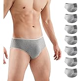 Relaxcare 7/14 Pack Mens-Disposable-Underwear, Breathable Briefs Portable for Travel-Ready Gym Essentials