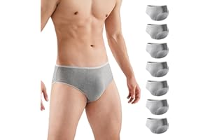 Relaxcare 7/14 Pack Mens-Disposable-Underwear, Breathable Briefs Portable for Travel-Ready Gym Essentials
