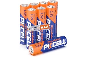PKCELL AAA LR03 Batteries,8-Count 1.5V Triple A Alkaline Battery for Keyboards Clocks Toys Remote Controls (10-Year Shelf Lif