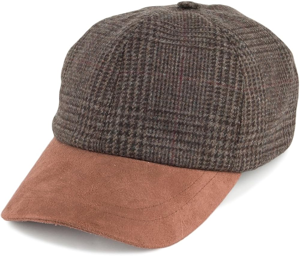 brown leather ball cap