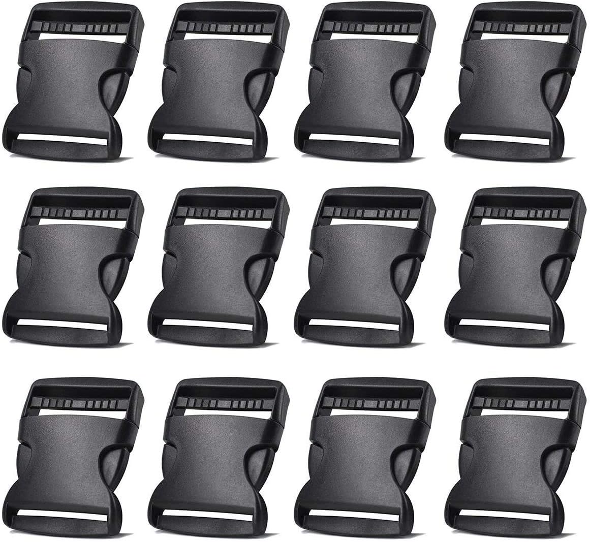2 Inch Side Quick Release Plastic Buckles (12 Pack Black) Amazon.ca Home & Kitchen