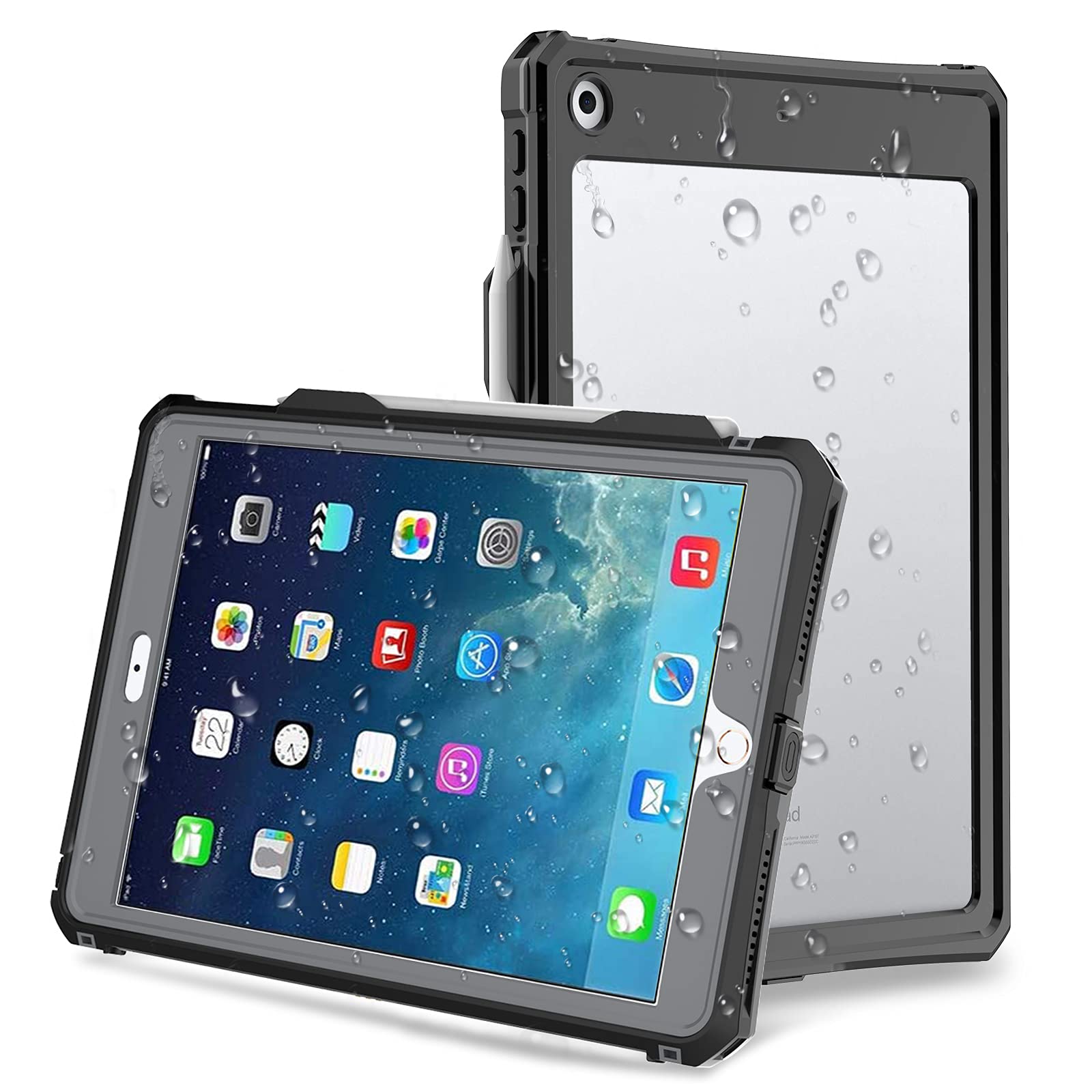 iPad 10.2 Case 2021/2020/2019 (iPad 9th 8th 7th Generation Case) with Screen Protector Pencil Holder Rotating Kickstand Hand/Shoulder Strap.Rugged Protective Tablet Shockproof Cover for iPad 10.2 inch
