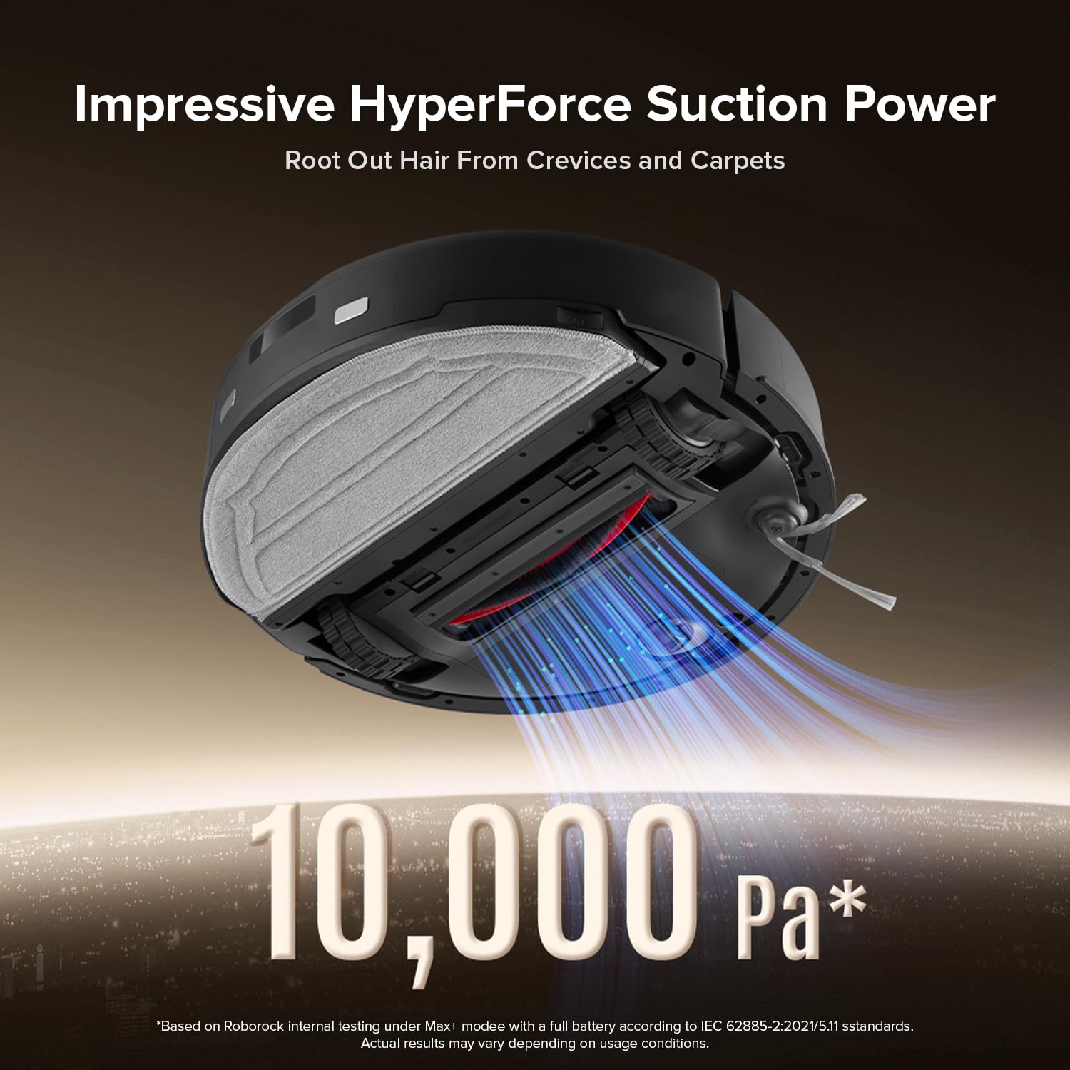 roborock Q10 X5+ Robot Aspirador y Trapeador, Autovaciante, Limpieza Manos Libres hasta 7 Semanas, Succión 10.000Pa, Evitación de Obstáculos, Navegación LiDAR, Zonas Prohibidas, Negro