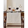 Solino Home Linen Light Natural Table Runner 72 Inches Long - 100% Pure Linen Classic Hemstitch Dining Table Runner 14 x 72 Inch Ideal for Wedding, Parties, Spring, Mothers Day, Easter Decorations