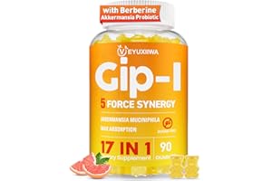VEYUXIIWA G1P Supplement for Women, 5X G1P Blends with Akkermansia Probiotic & Berberine, 17-in-1 High Efficiency G1P Probiotic Gummies , for Energy, Digestion & Gut Health, Yuzu Flavor, Sugar Free - 90 Gummies