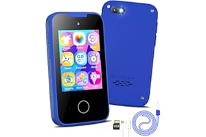 VIMORG Kids Smart Phone，Toys for Kids 3-5 5-7 Touchscreen Toy Cell Phone with Multi APPs 8G TF Card for Learning Play Christmas Birthday Gifts for Boys Age 3 4 5 6 7 8 9