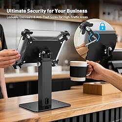 AboveTEK Anti-Theft iPad Kiosk Stand, 360 Rotation