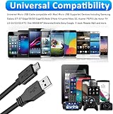 BLKing USB Charger Cable for PS4 DualShock 4 Controller 5M Micro USB view 5