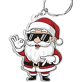 KATINAT 67 Meme Keychain Funny 6-7 Popular Santa Says Six Seven 6 7 Meme Keychain for Backpack, Keys, Car Mirror Bag Accessory