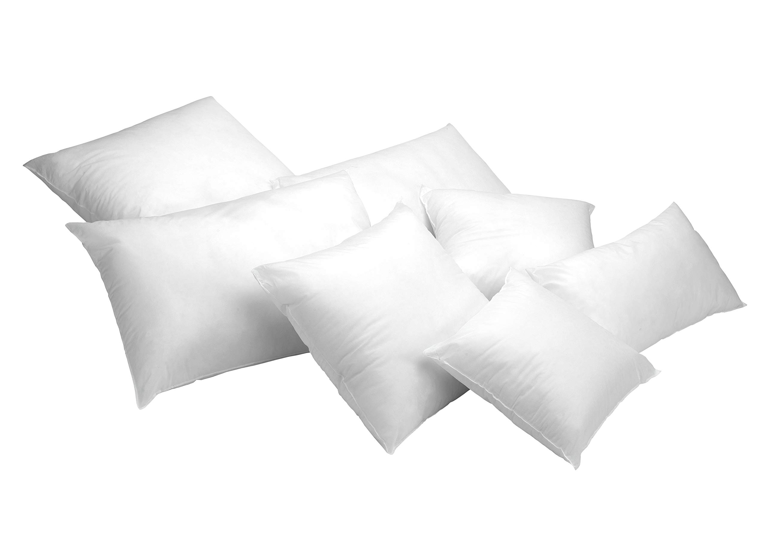 Todocama Pack of 2 Pillows Fillers - Siliconised Hollowfibre Filling - Hypoallergenic 2 Pack (60 x 60 cm)