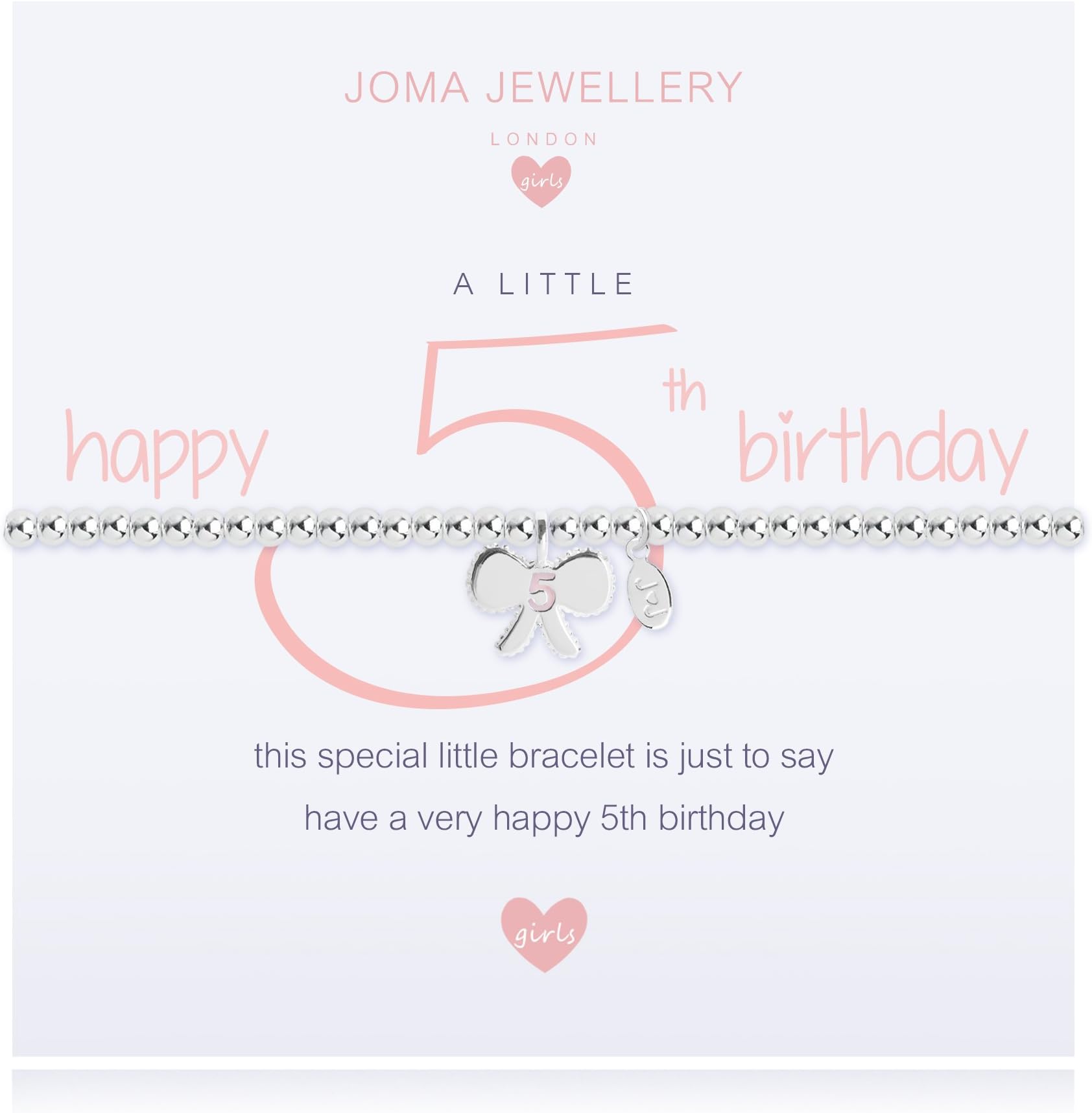 a little 5th Birthday bracelet
