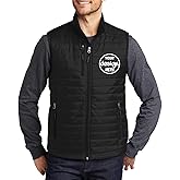 INK STITCH Men J851 Custom Personalized Embroidery Logo Texts Puffer Packable Winter Vests
