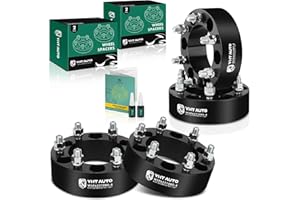 YHTAUTO 6x5.5 Wheel Spacers 2 inch Fits Chevy Silverado 1999-2024, Tahoe, C/K, GMC Sierra,Yukon, Ram 1500, Cadillac Escalade, Forged 6x139.7mm Tire Spacers 50mm with M14x1.5 Studs 108mm Hub Bore 4pcs