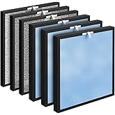 3 Packs HSP001 Filter Replacement Compatible with HSP001 Air Purifi-er with Activated Carbon, Pre-Filter & Cold Catalyst