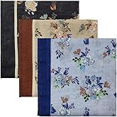 Pemilosci Cotton Like Bandana in Bulk, Head Scarf, Headband, Head wrap, Hair Neck Scarf for Women 22 x 22 inch